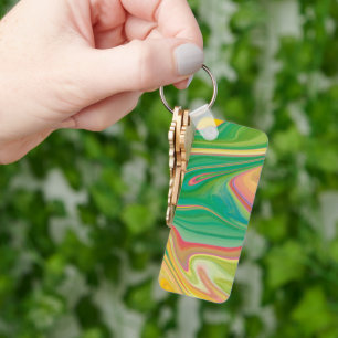 vibratory colour art key ring