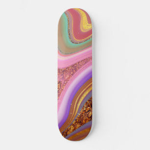 vibratory colour art skateboard