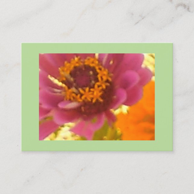 Vibriant Carnation Business Card (Front)