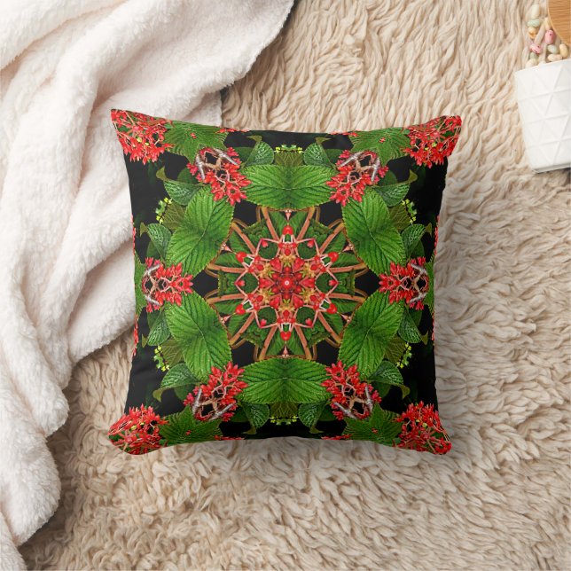 Viburnum Berries Kaleidoscope Cushion (Blanket)