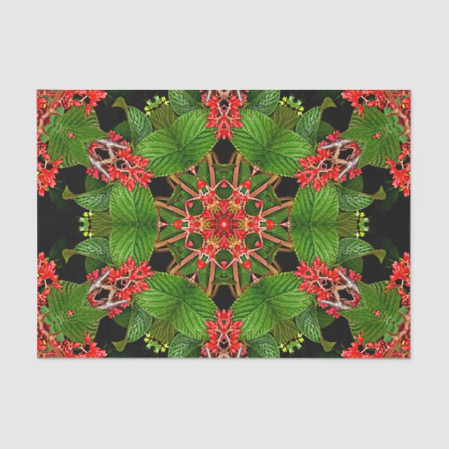 Viburnum Berries Kaleidoscope Tissue Paper (Front)
