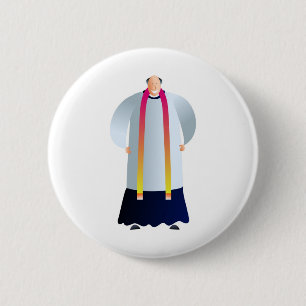 Vicar 6 Cm Round Badge