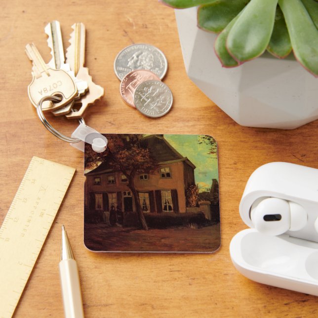 Vicarage at Nuenen by Vincent van Gogh Key Ring (Desk)