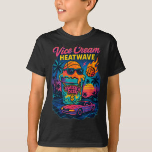 Vice cream heatwave retro miami ice cream florida T-Shirt