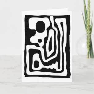 Vice Grip: Abstract Black & White Card