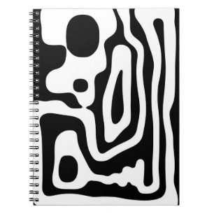 Vice Grip: Abstract Black & White Notebook