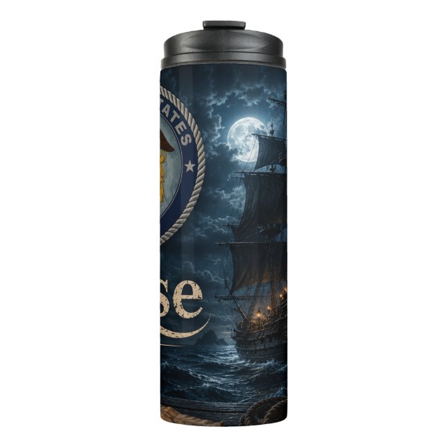vice pirate ship thermal tumbler (Front)