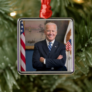 Vice President Joe Biden of Obama Presidency Metal Tree Decoration