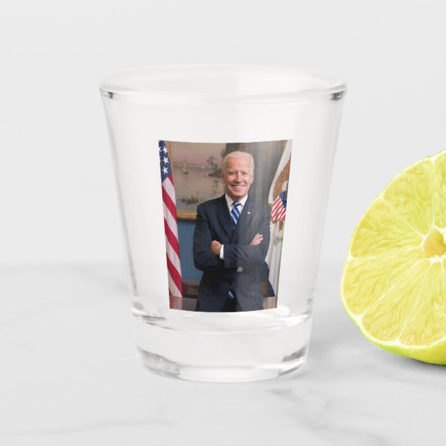 Vice President Joe Biden of Obama Presidency Shot Glass (Front)