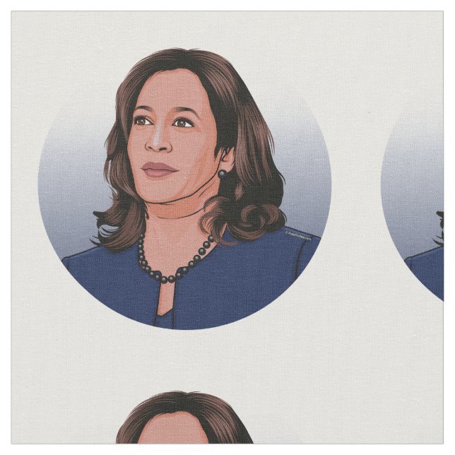 Vice President Kamala Harris Fabric (Close Up)