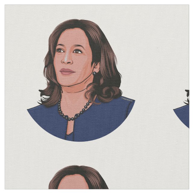 Vice President Kamala Harris Fabric (Close Up)