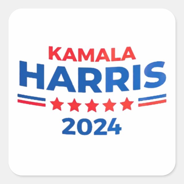 Vice President Kamala Harris for President 2024 Square Sticker (Front)