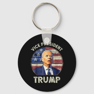 Vice President Trump Us Flag Biden 2024 Election M Key Ring