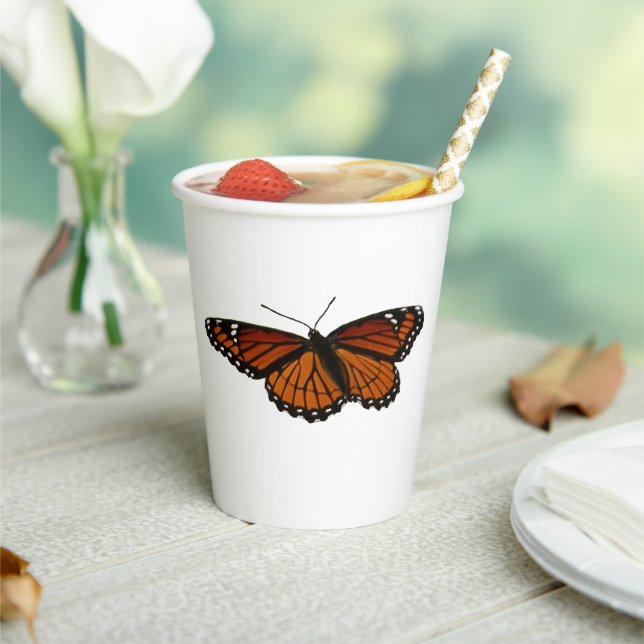Viceroy Butterfly Beautiful Nature Photography Paper Cups (Insitu)