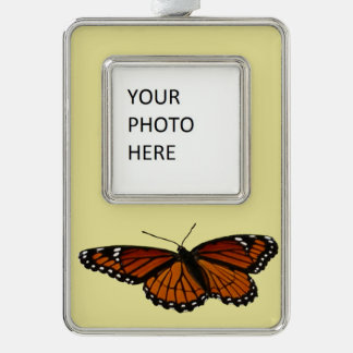 Viceroy Butterfly Beautiful Nature Photography Silver Plated Framed Ornament