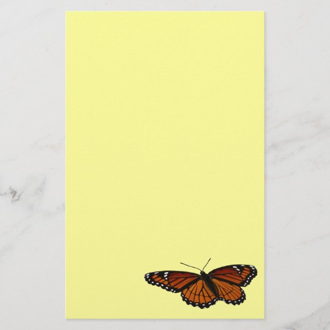 Viceroy Butterfly Beautiful Nature Photography Stationery (Front)