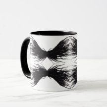 Vices Abstract Black Wings Alcohol Ink Art