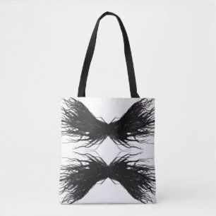 Vices Abstract Black Wings Alcohol Ink Art Tote Bag