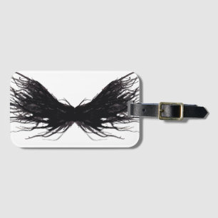 Vices and Virtues Abstract Black Alcohol Ink Art Luggage Tag