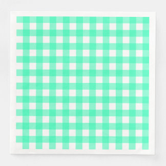Vichy Blue Turquoise Napkin