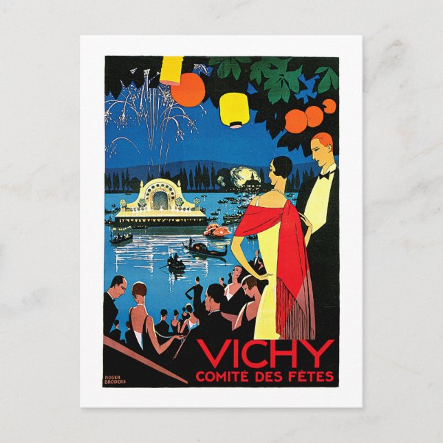Vichy Comite Des Fetes ~ France Travel Art Postcard (Front)
