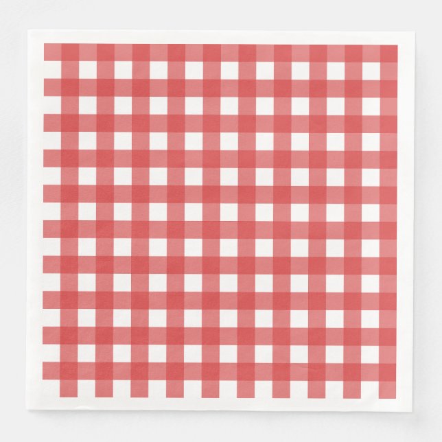 Vichy Rouge Napkin (Front)