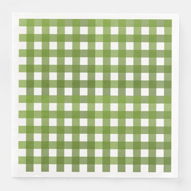 Vichy Vert Napkin (Front)