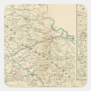 Vicinity Richmond, Va, Peninsula Square Sticker