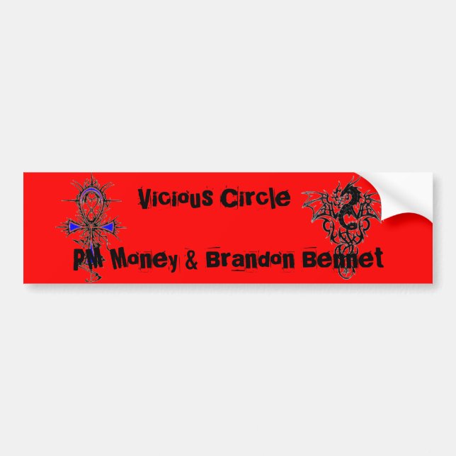 Vicious Circle Bumper Sticker (Front)