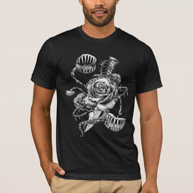 Vicious Rose, Fly Trap, Dagger T-Shirt (Front)