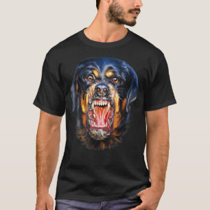 Vicious Rottweiler Dog Barking T-Shirt