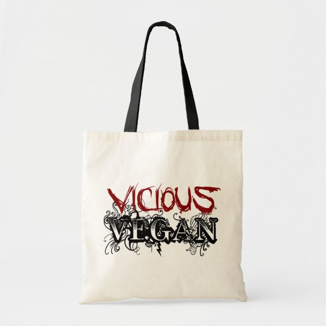 Vicious Vegan Tote Bag (Front)