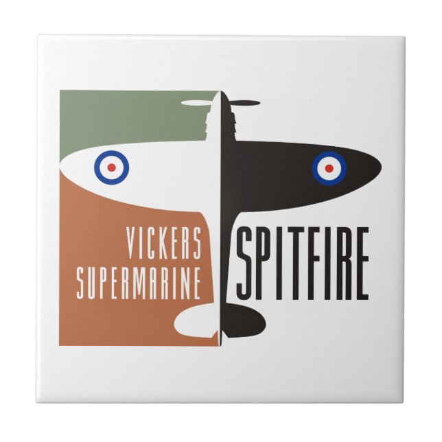 vickers supermarine spitfire tile (Front)