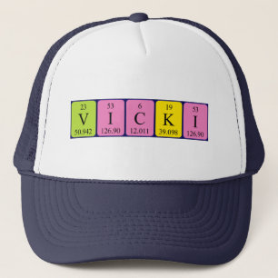 Vicki periodic table name hat