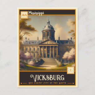 Vicksburg, Mississippi Vintage Postcard
