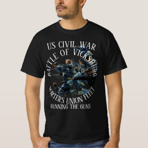 VICKSBURG US CIVIL WAR PORTER'S UNION FLEET T-Shirt