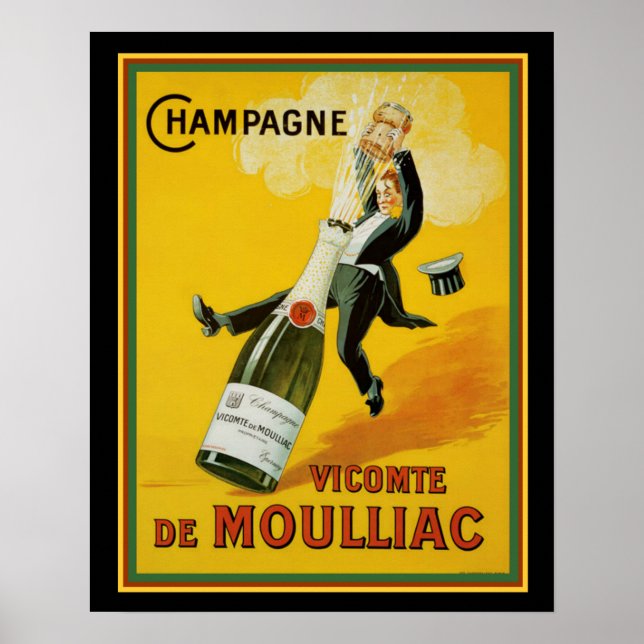 Vicomte de Moulliac Champagne 16 x 20 Poster (Front)