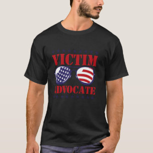 Victim Advocate American Flag Nurse Nursing T-Shirt