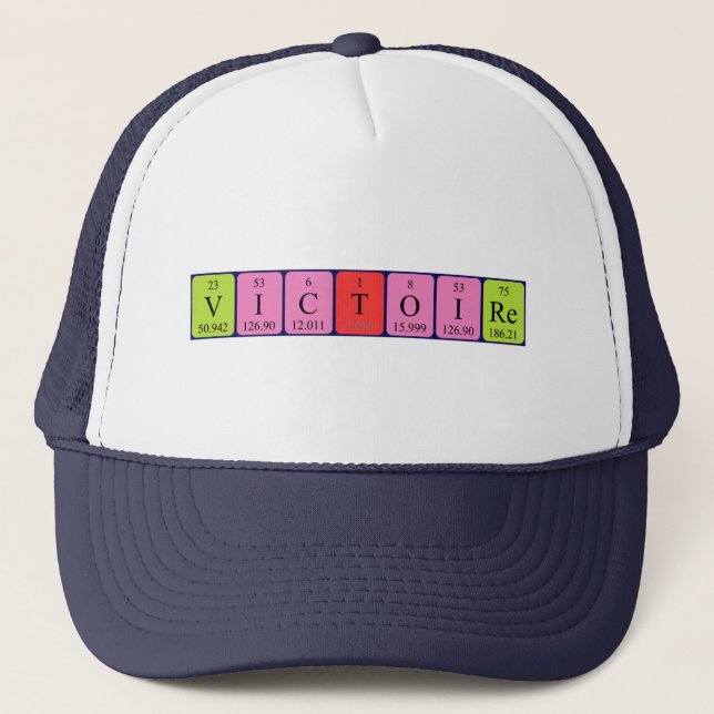 Victoire periodic table name hat (Front)