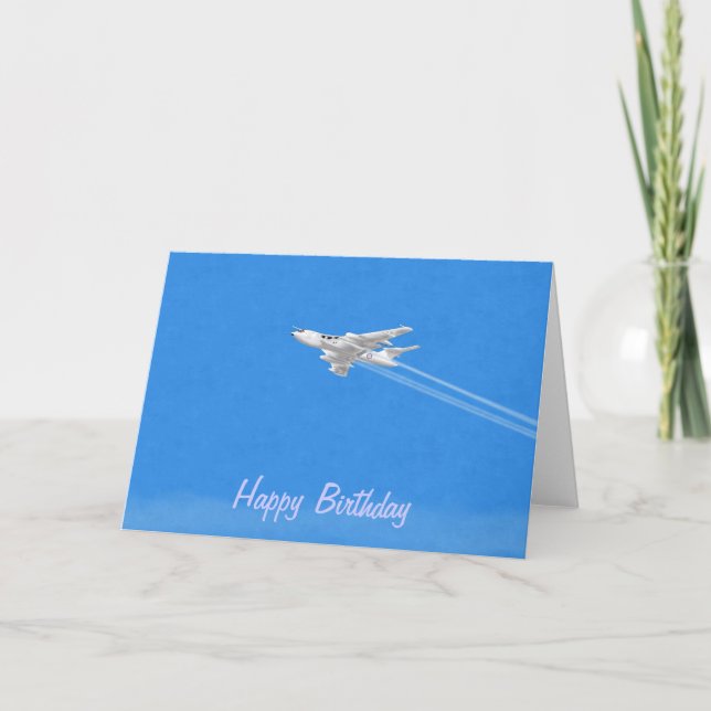 Victor B1 Bomber Blank Birthday Card (Front)