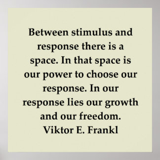 victor frankl quote poster