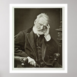 Victor Hugo (1802-85), from 'Galerie Contemporaine Poster