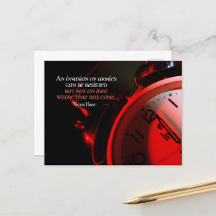 Victor Hugo Inspirational Quote "Ideas" Postcard