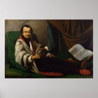Victor Hugo  on his divan, c.1830-40