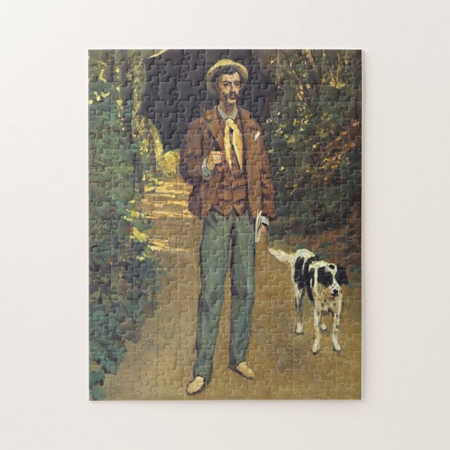 Victor Jacquemont Holding Parasol Monet Fine Art Jigsaw Puzzle (Vertical)