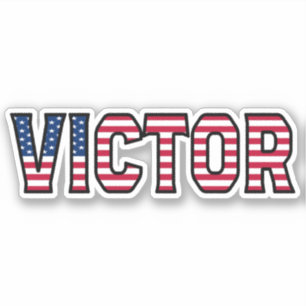 Victor Name Vorname USA Sticker Stickerset