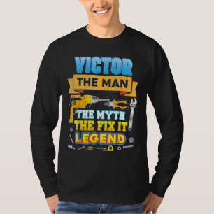 Victor The Man Myth Fix It Legend Father Day Mecha T-Shirt