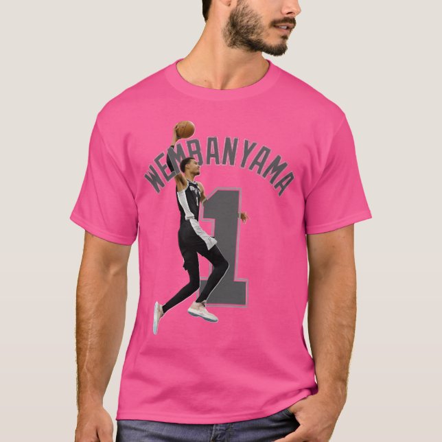 Victor Wembanyama 1 Basketball T-Shirt (Front)