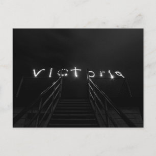 Victoria BC Light Painting Postcard