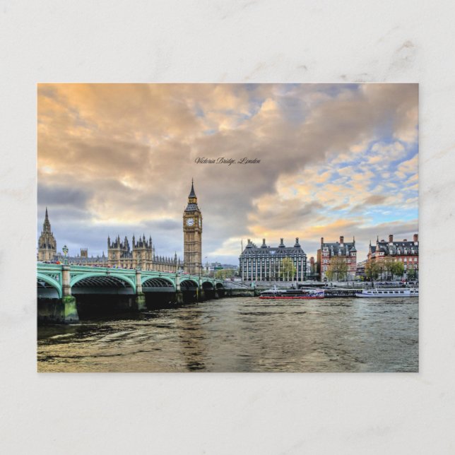 Victoria Bridge, London, England Card (Front)